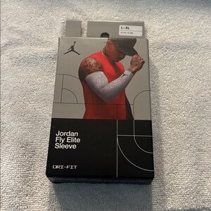 Jordan Fly Elite Sleeve Red and White